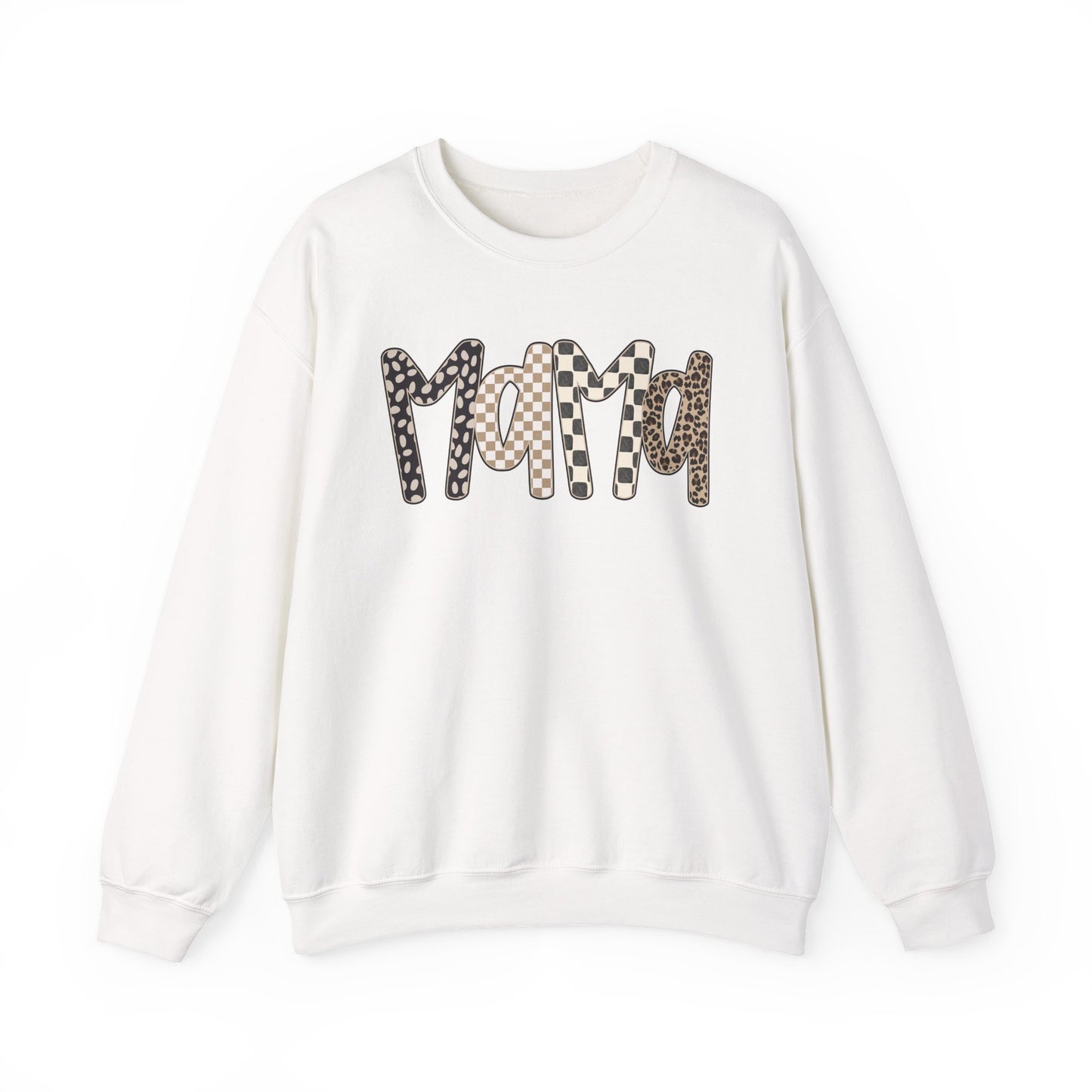 Mama Leopard Print Crewneck Sweatshirt