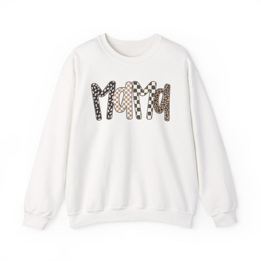 Mama Leopard Print Crewneck Sweatshirt