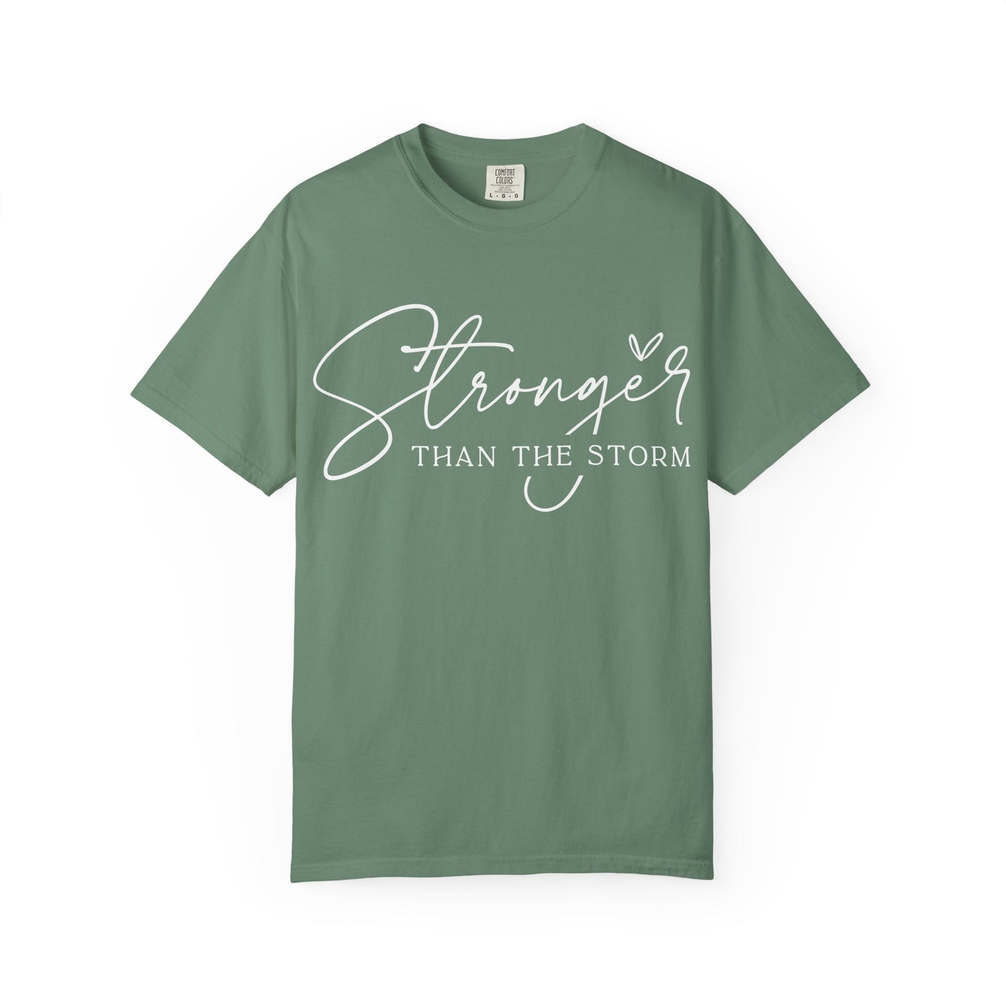 Unisex Motivational T-Shirt, Stronger Than the Storm Design, Inspirational Apparel, Casual Wear, Gift for Her, Positive Vibes