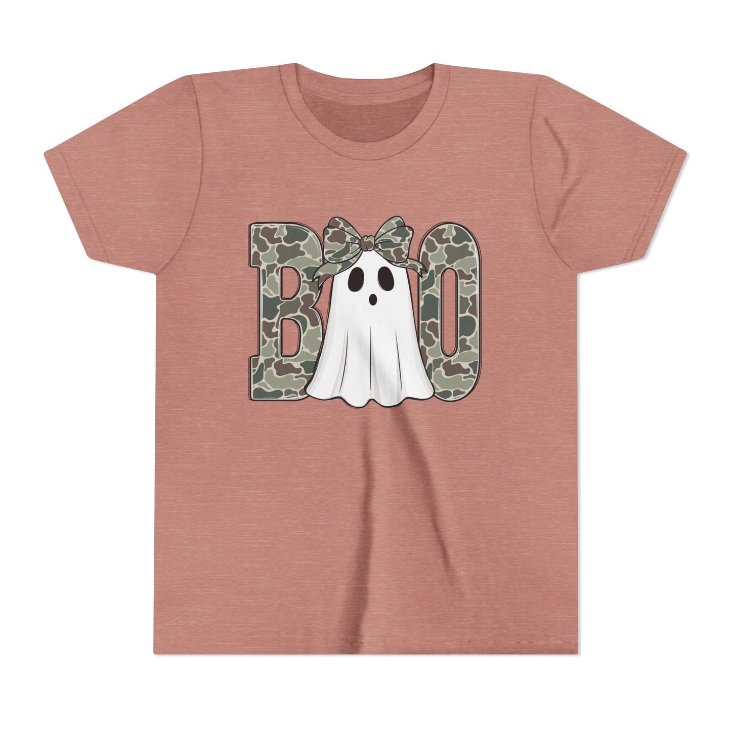 Ghostly Camo Girls Boo Youth Tee,