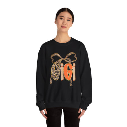 Leopard Print Gigi Crewneck Sweatshirt, Cozy Unisex Pullover, Trendy Fashion Top, Gift for Her, Casual Wear, Birthday Gift
