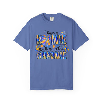 Colorful Unisex T-Shirt: "I Have a Homie with an Extra Chromie" - Gift for Friends, Pride, Inclusive Fashion, BFF Gifts, Celebratory Attire