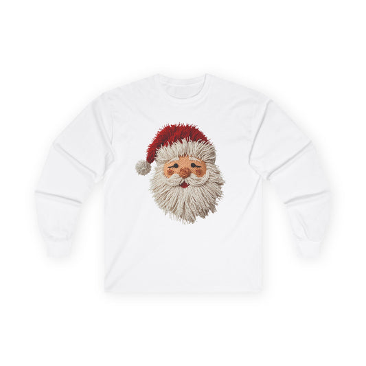 Festive Santa Long Sleeve Tee Gildan