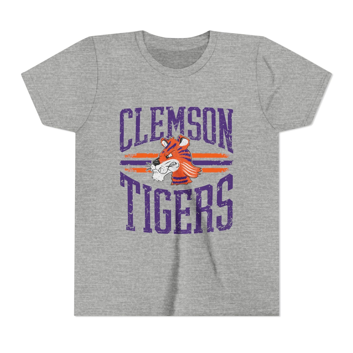 Clemson Tigers Youth Tee, Fun Sports Shirt for Kids, Perfect for Game Day, Birthday Gift, College Spirit Wear