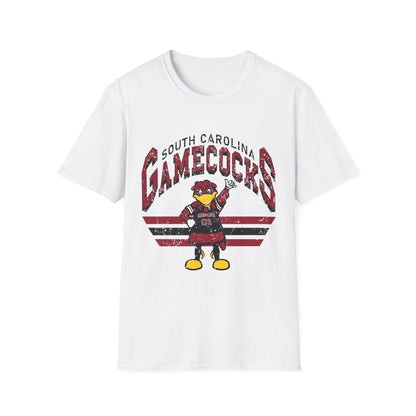 Vintage Gamecocks Tee, Unisex Softstyle T-Shirt for Fans, Game Day Apparel, College Spirit Wear, South Carolina Merchandise