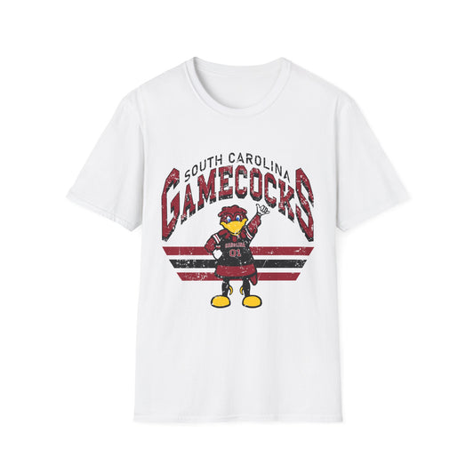 Vintage Gamecocks Tee, Unisex Softstyle T-Shirt for Fans, Game Day Apparel, College Spirit Wear, South Carolina Merchandise