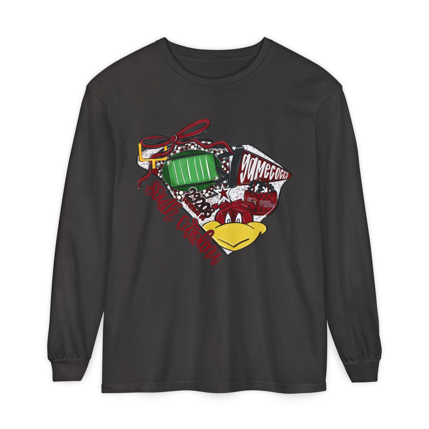 South Carolina Game Day Long Sleeve T-Shirt, Unisex Casual Tee, Football Fan Apparel, Sports Event Clothing, Holiday Gift