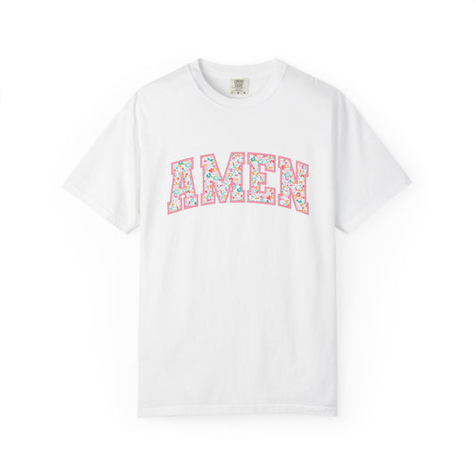 Amen Floral T-Shirt — Vintage Collegiate Graphic Tee