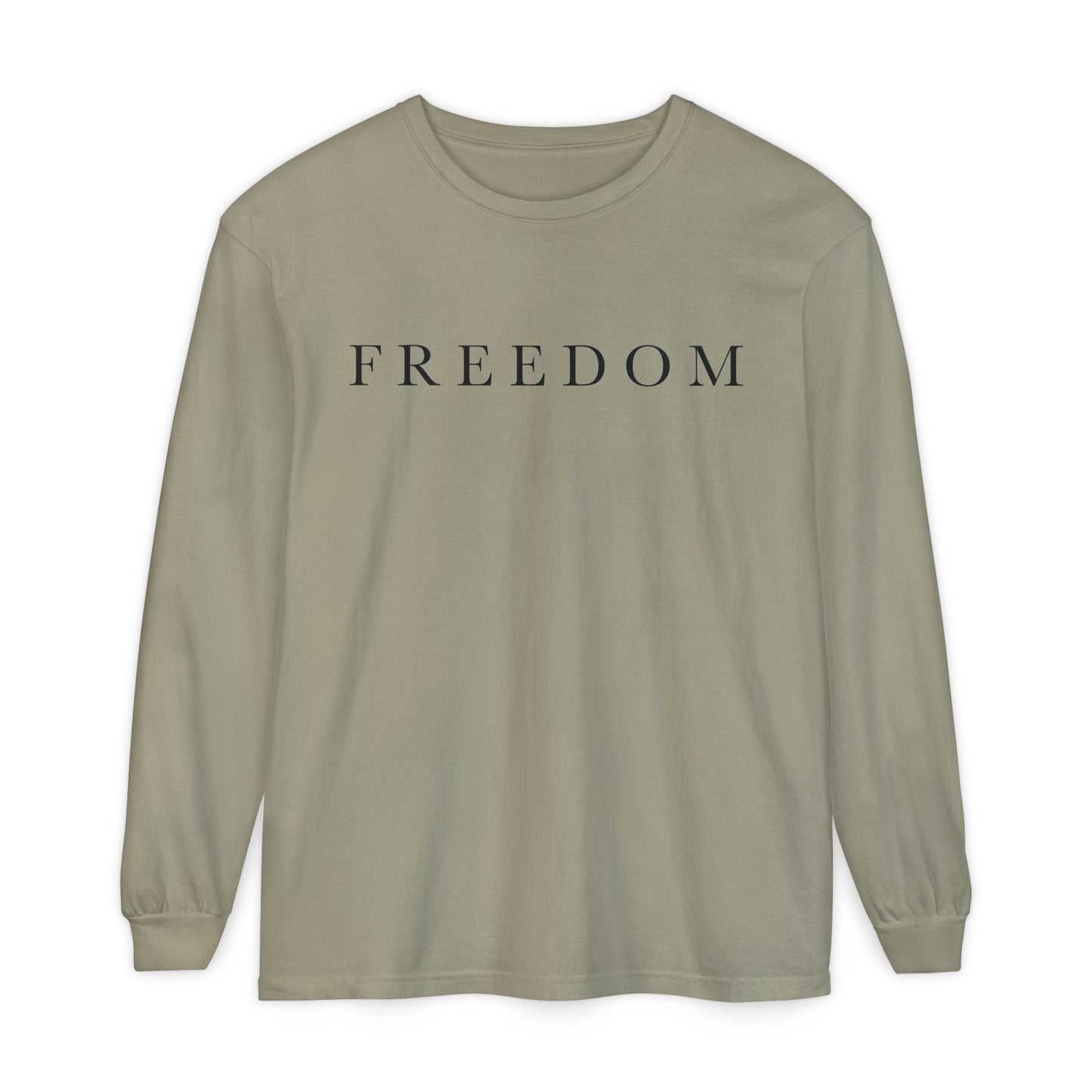 Freedom Long Sleeve T-Shirt, Casual Unisex Tee, Comfortable Everyday Wear, Perfect for Freedom Lovers, Ideal Gift for Holidays