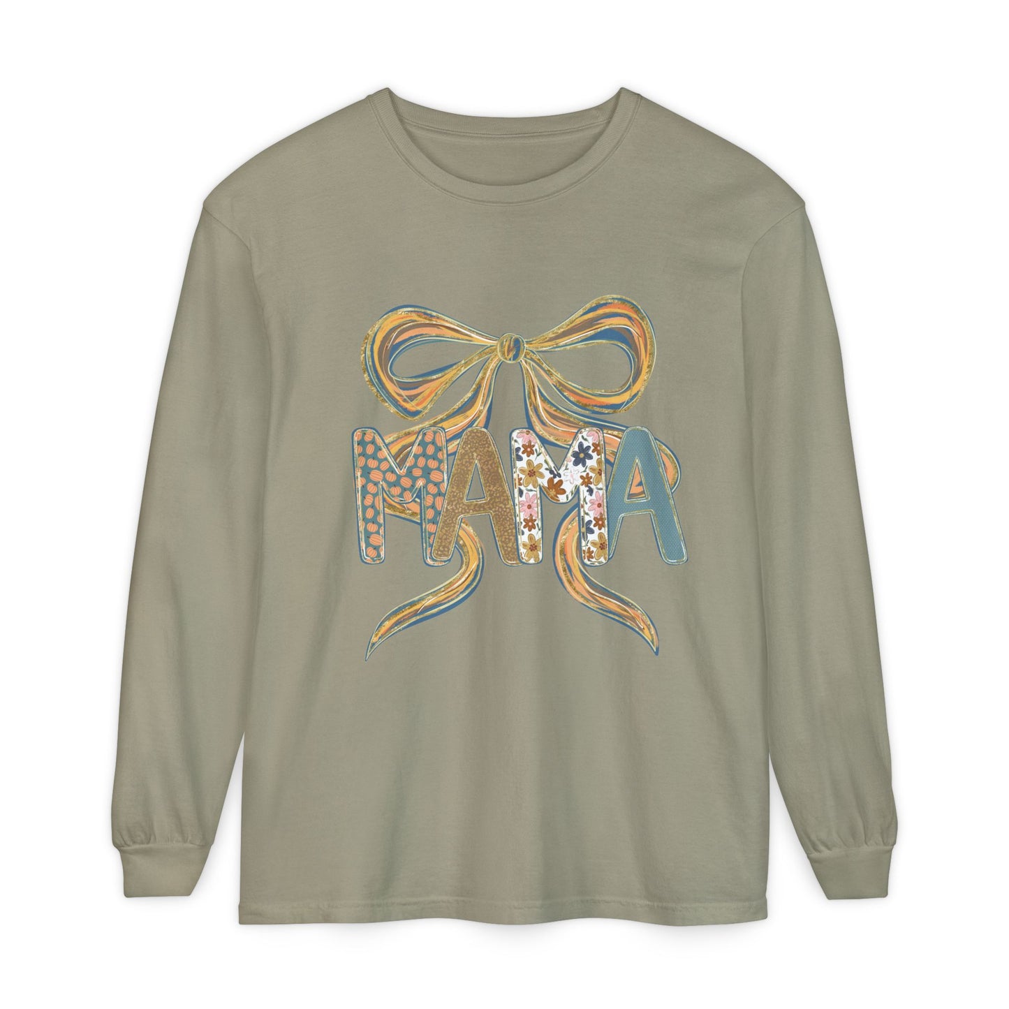 Trendy Long Sleeve T-Shirt for Moms, Cozy Feminine Tee, Gift for Mother's Day, Cute Everyday Wear, Mama Shirt