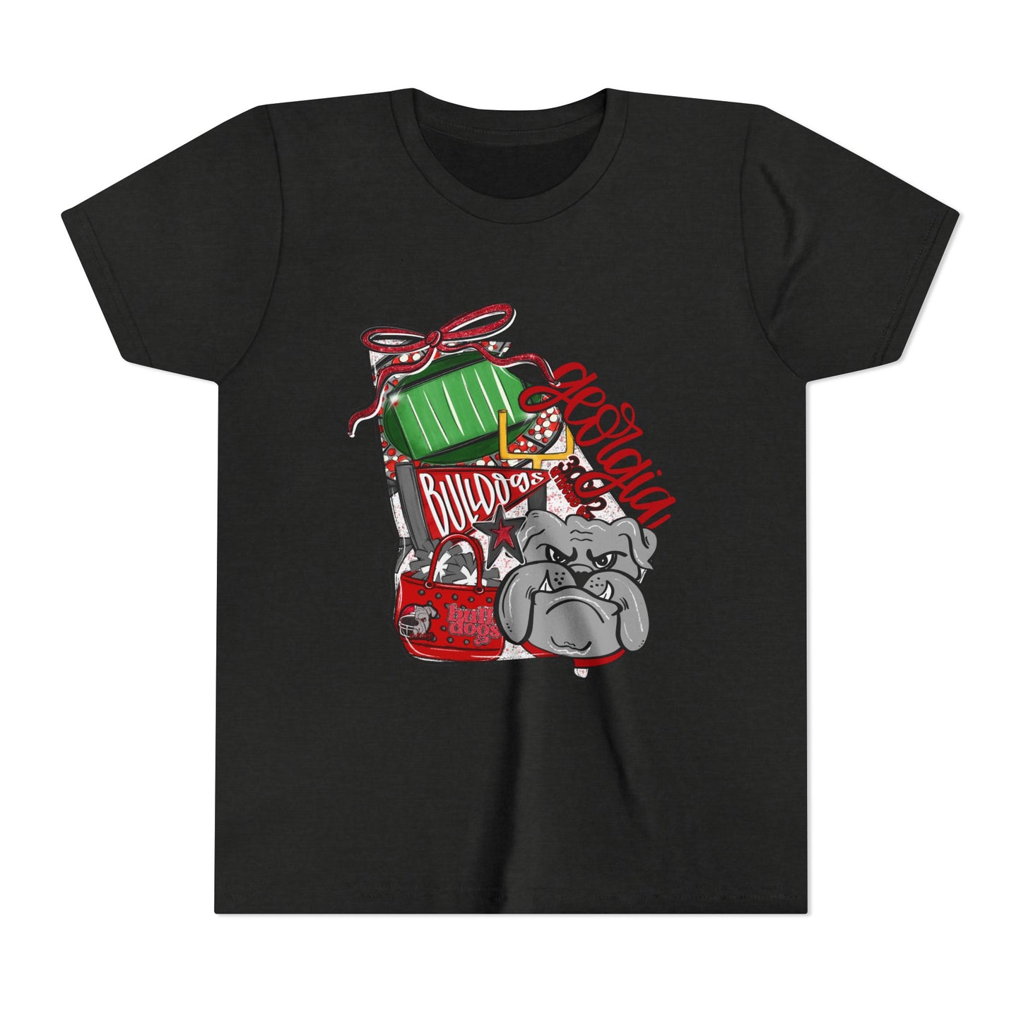 Funny Bully Bulldog Youth Tee, Cute Dog Shirt, Kids Unisex T-Shirt, Animal Lover Gift, Pet Themed Apparel
