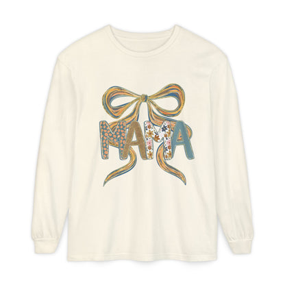 Trendy Long Sleeve T-Shirt for Moms, Cozy Feminine Tee, Gift for Mother's Day, Cute Everyday Wear, Mama Shirt