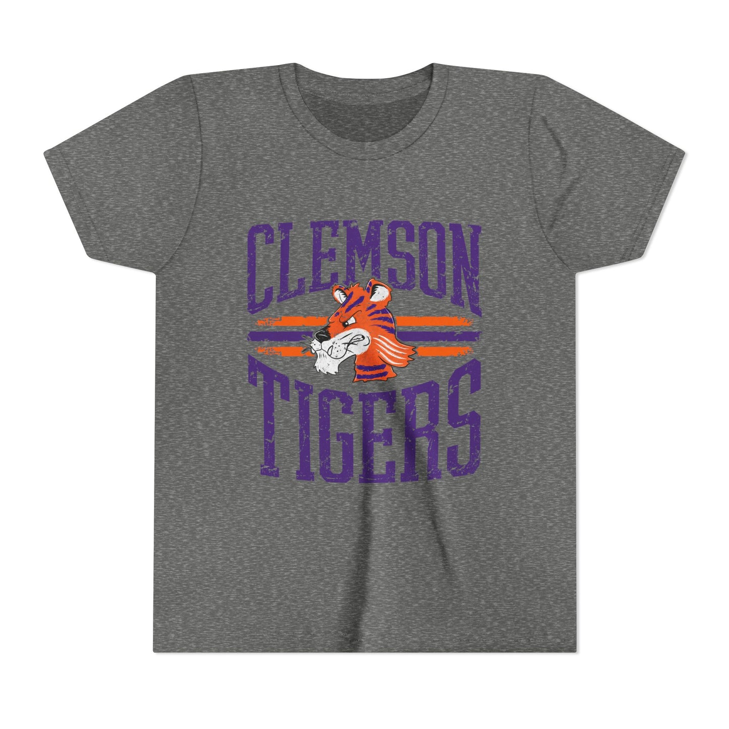 Clemson Tigers Youth Tee, Fun Sports Shirt for Kids, Perfect for Game Day, Birthday Gift, College Spirit Wear