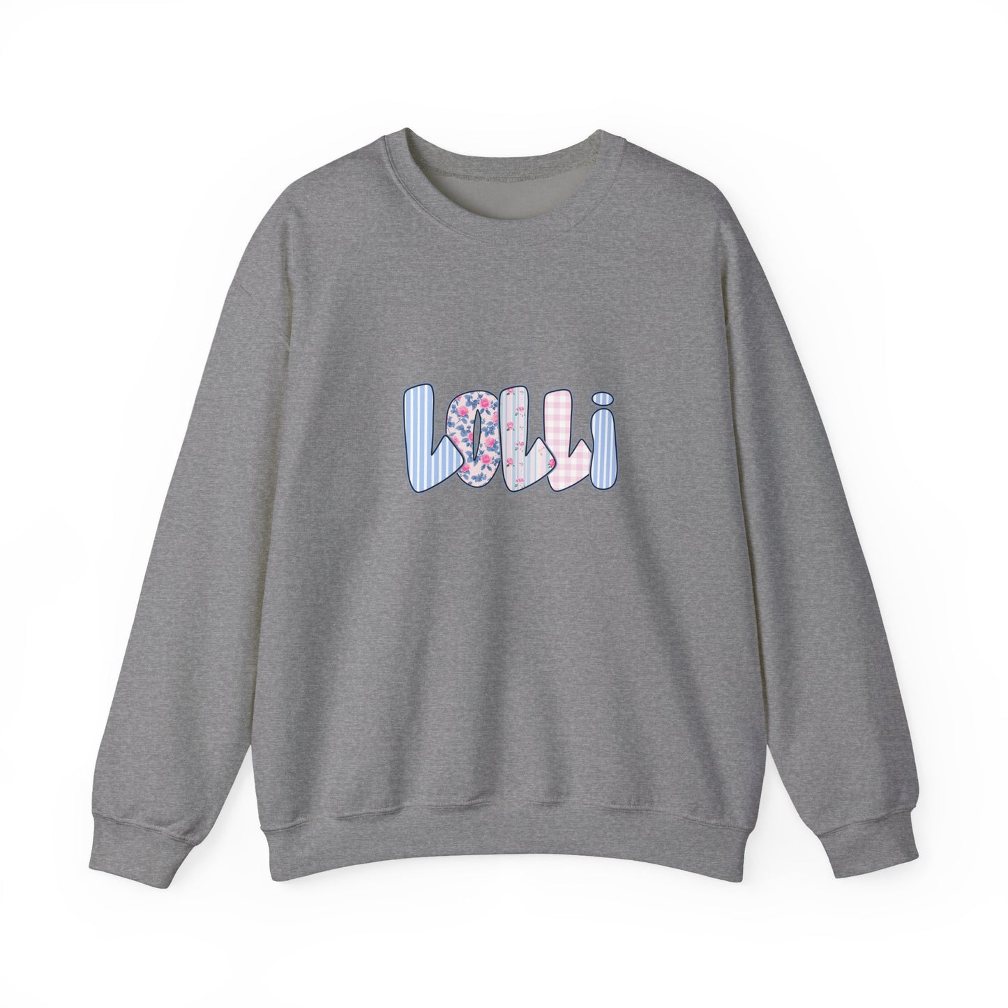 Lolli Pink & Blue Floral Crewneck