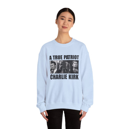 Unisex Heavy Blend™ Crewneck Sweatshirt - A True Patriot Charlie Kirk Sweatshirt, Cozy Gift for Patriots, Political Statement, [...]