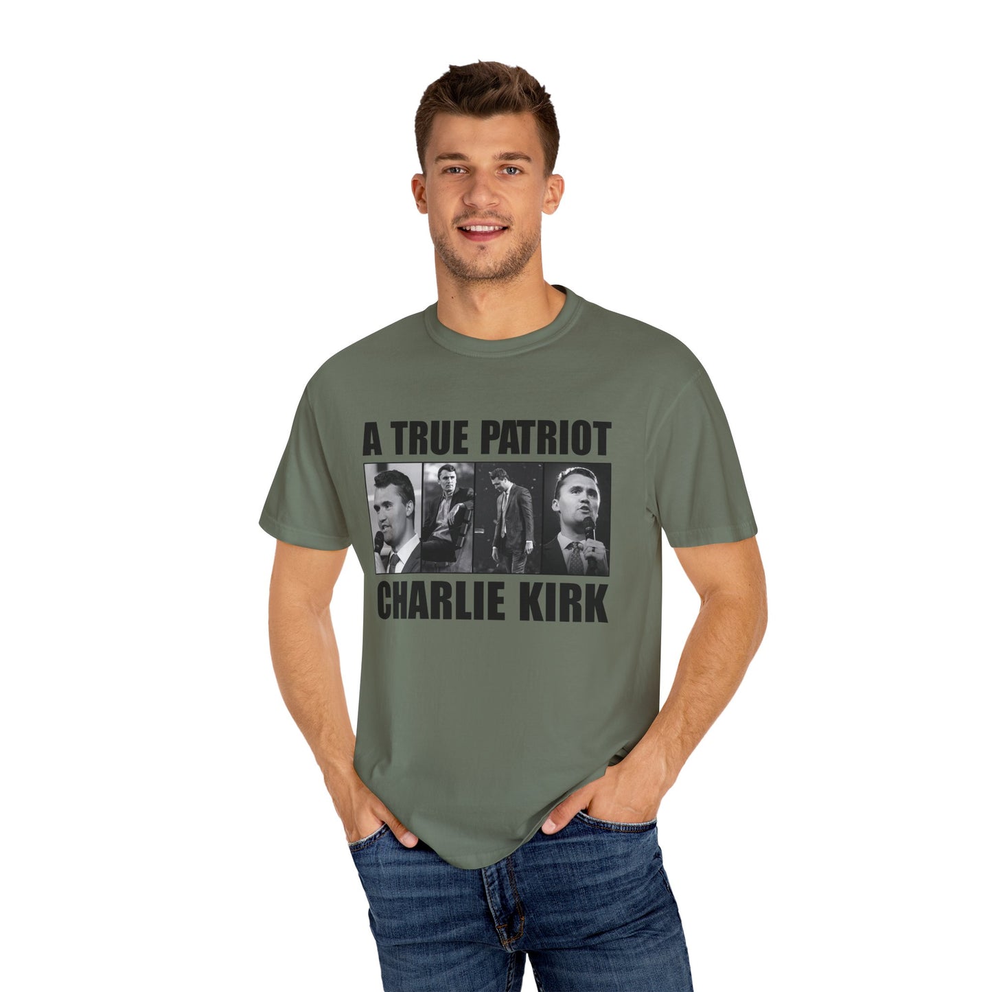Patriotic Graphic Tee - A True Patriot, Charlie Kirk Shirt, Unisex Casual Wear, Gift for Conservatives, Election Day Apparel, Freedom [...]