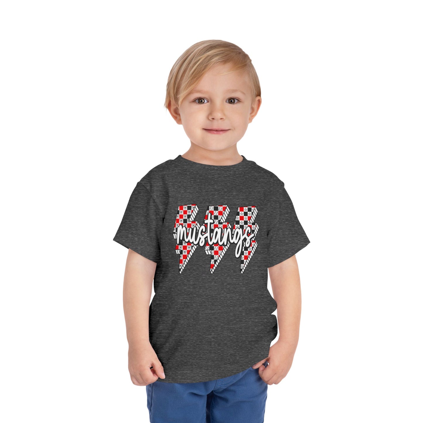 Mustang Lightning Toddler Tee - Fun Kids Wear, Perfect for Birthdays, Family Gatherings, Playdates, and Everyday Adventures