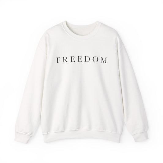 Freedom Crewneck Sweatshirt, Cozy Unisex Sweatshirt, Casual Wear, Gift for Him/Her, Everyday Comfort, Relaxed Fashion
