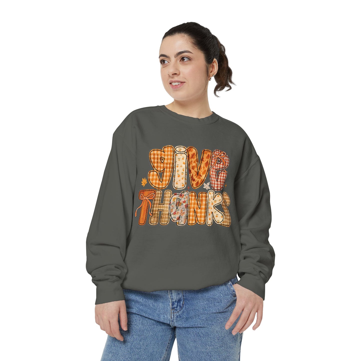 Thankful Sweatshirt | Cozy Fall Apparel, Thanksgiving Gift, Unisex Pullover, Give Thanks Sweatshirt, Casual Outfit