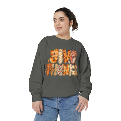 Thankful Sweatshirt | Cozy Fall Apparel, Thanksgiving Gift, Unisex Pullover, Give Thanks Sweatshirt, Casual Outfit