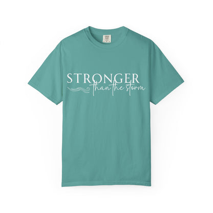 Stronger Than the Storm T-shirt, Inspirational T-shirt, Unisex Tee, Motivational Apparel, Gift for Resilience, Positive Vibes