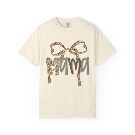 Mama Camo Bow Graphic T-shirt
