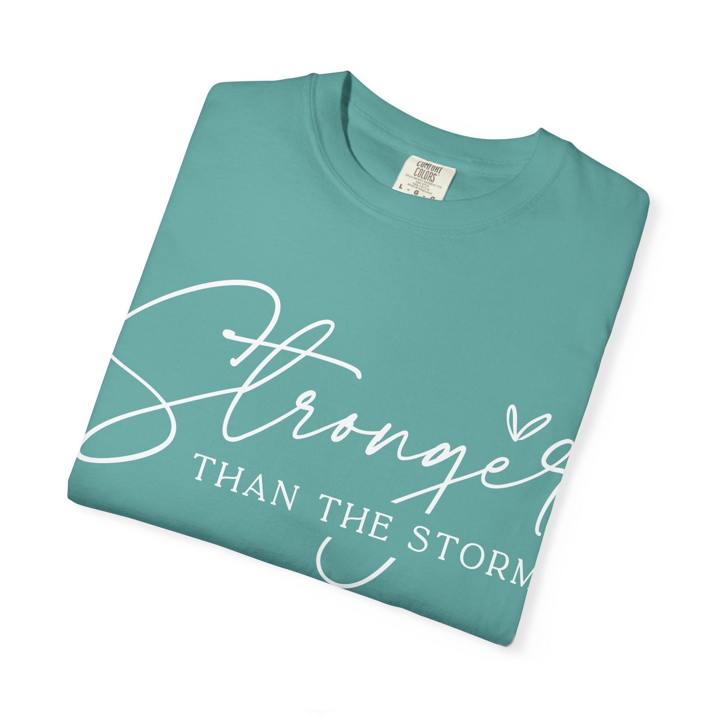Unisex Motivational T-Shirt, Stronger Than the Storm Design, Inspirational Apparel, Casual Wear, Gift for Her, Positive Vibes