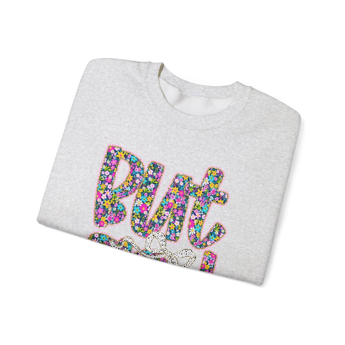 Colorful Floral Crewneck Sweatshirt - Motivational Gift for Friends, Cozy Lounge Wear, Unique Gift for Birthday, Inspirational