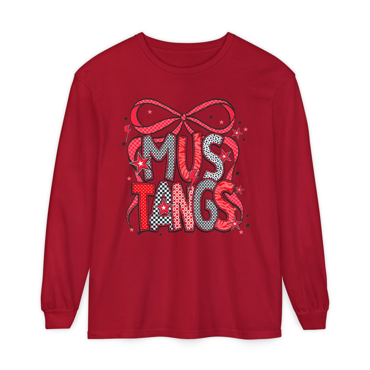 Mustangs Pop Art Long Sleeve T-Shirt, Perfect for Mustang Lovers, Gift for Birthdays, Sports Events, Everyday Casual Wear, Unique [...]