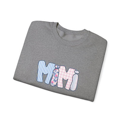 Mimi Pink & Blue Floral Crewneck