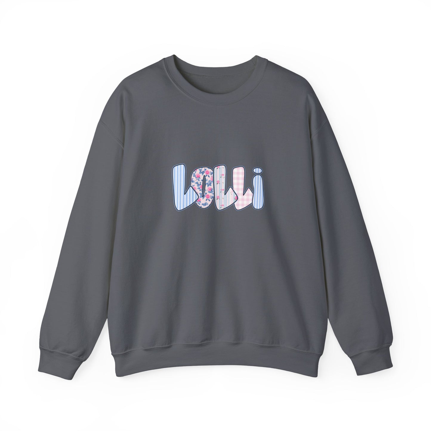 Lolli Pink & Blue Floral Crewneck