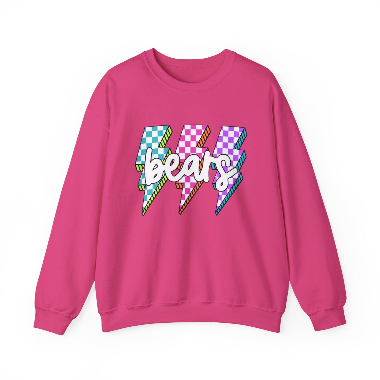 Colorful Bears Crewneck Sweatshirt, Unisex Sweatshirt, Graphic Sweatshirt, Cozy Sweatshirt for Gifts, Casual Wear