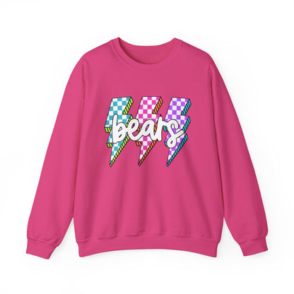 Colorful Bears Crewneck Sweatshirt, Unisex Sweatshirt, Graphic Sweatshirt, Cozy Sweatshirt for Gifts, Casual Wear