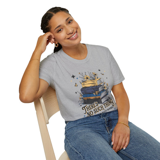 Book Lover's Unisex T-Shirt, Cozy Gift for Readers, Library Lover Apparel, Inspirational Tee, Thoughtful Birthday Gift