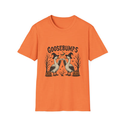 Goosebumps Halloween Unisex Softstyle T-Shirt - Spooky Shirt, Halloween Costume, Gift for Her, Halloween Party, Fall Fashion