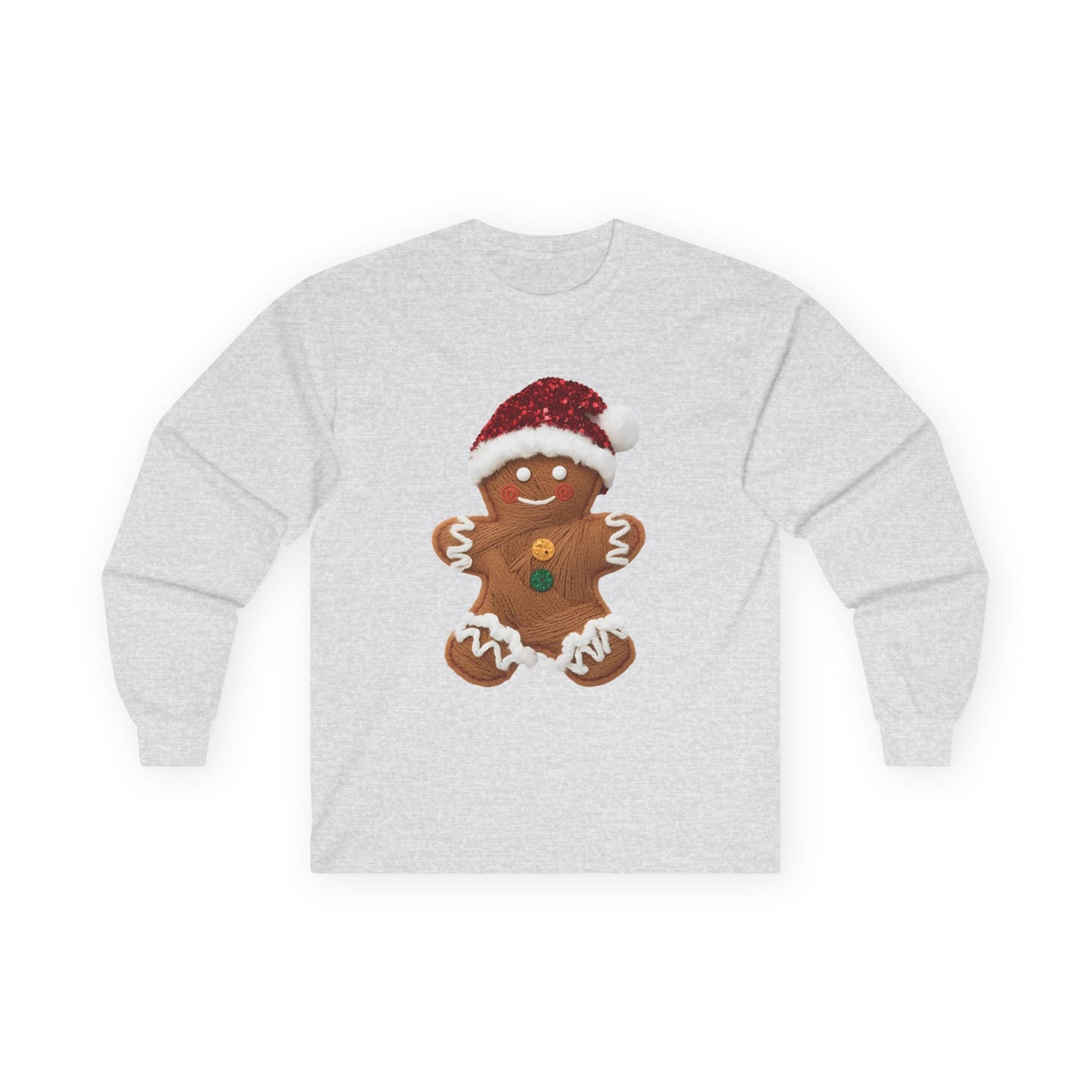 Festive Gingerbread Long Sleeve Tee Gildan