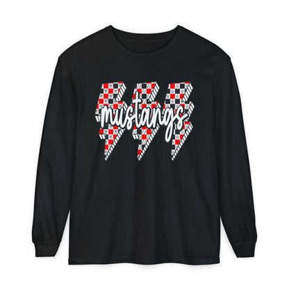 Stylish Mustangs Long Sleeve T-Shirt for Everyday Wear, Unisex Garment-dyed Tee, Perfect for School Spirit, Sport Events, Gifts, [...]