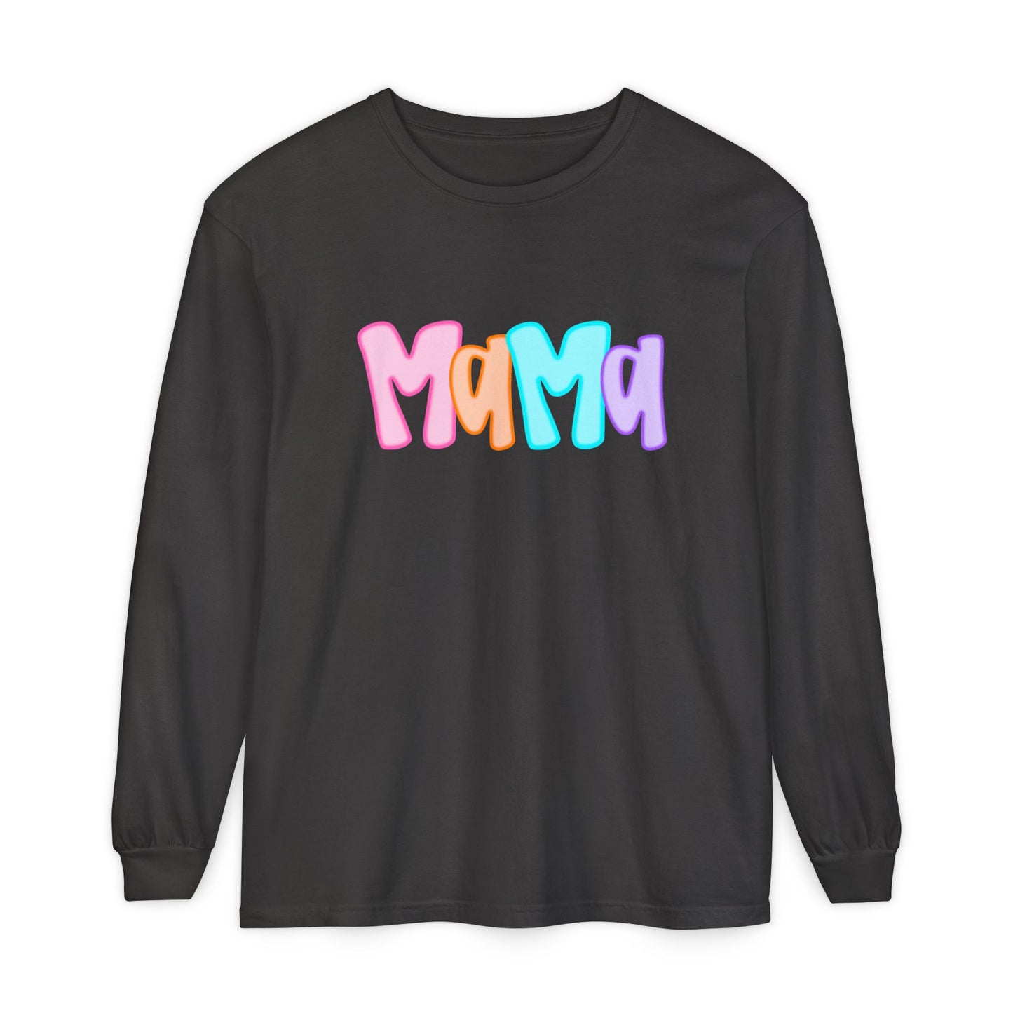 Mama Neon Comfort Colors Long Sleeve