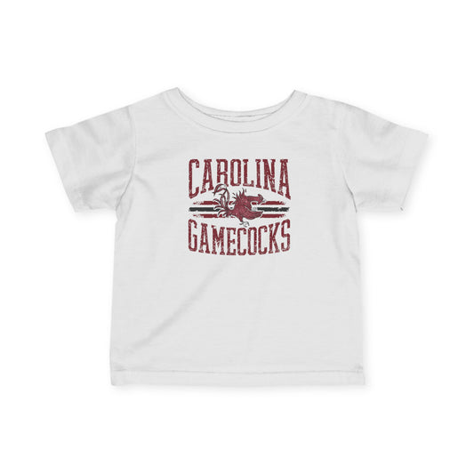 Baby Gamecocks Tee, Infant Carolina Gamecocks Shirt, Cute Toddler Gift, College Team Baby Clothes, Baby Sports Apparel