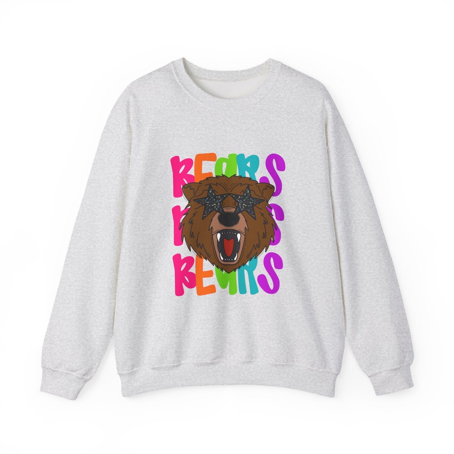 Cool Bear Graphic Sweatshirt, Unisex Crewneck, Casual Wear, Gift for Animal Lovers, Cozy Fall Outfit, Birthday Present