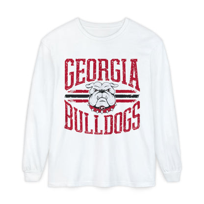 Unisex Long Sleeve T-Shirt, Georgia Bulldogs Spirit Wear, College Apparel, Game Day Outfit, Casual Comfort