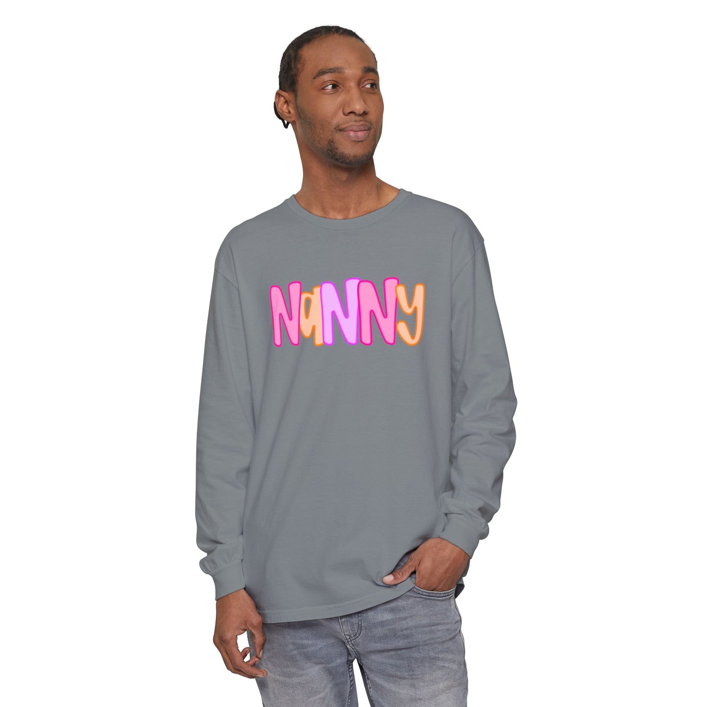 Nanny Neon Comfort Color Long Sleeves