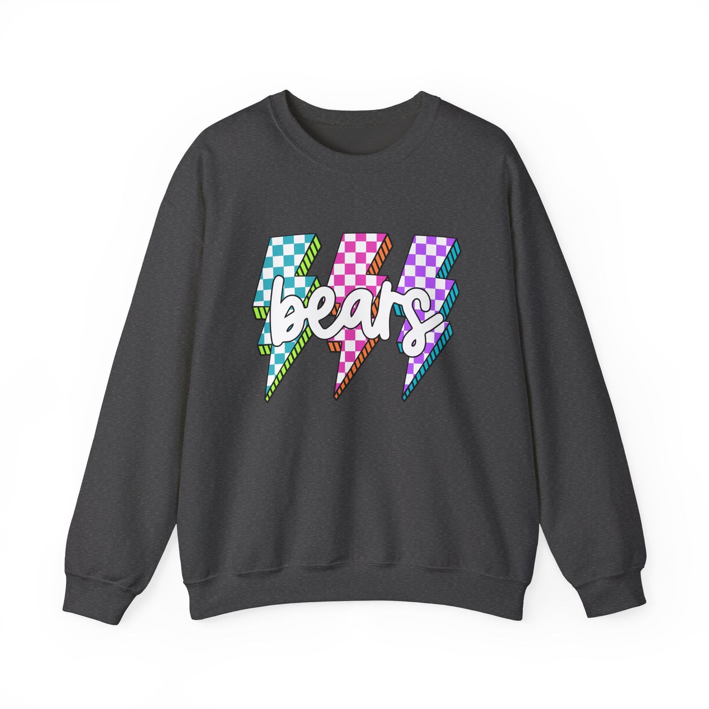 Colorful Bears Crewneck Sweatshirt, Unisex Sweatshirt, Graphic Sweatshirt, Cozy Sweatshirt for Gifts, Casual Wear
