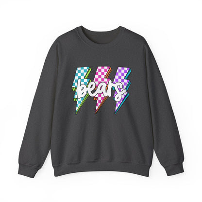 Colorful Bears Crewneck Sweatshirt, Unisex Sweatshirt, Graphic Sweatshirt, Cozy Sweatshirt for Gifts, Casual Wear