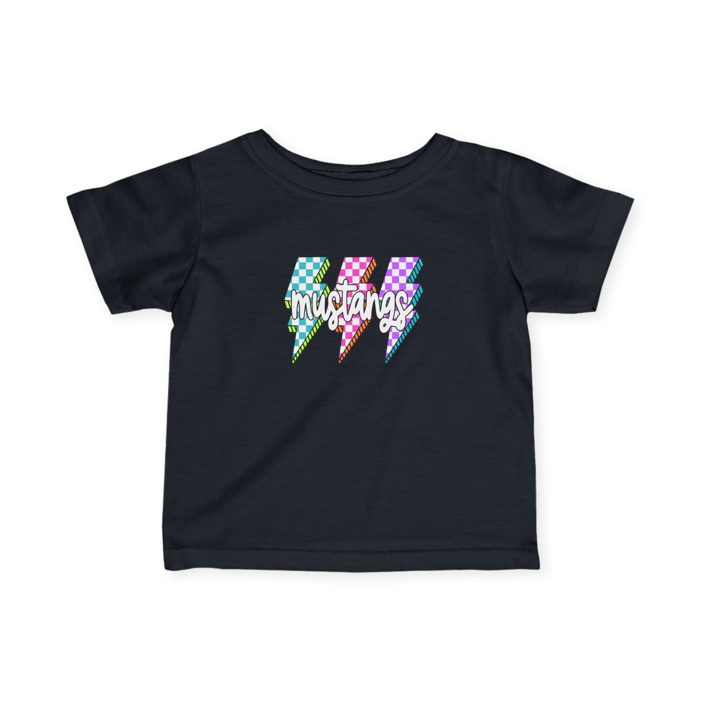 Colorful Lightning Bolt Infant Tee - Fun Birthday Gift, Cute Toddler Apparel, Baby Shower Present, EverydayWear, Unisex Cute Top