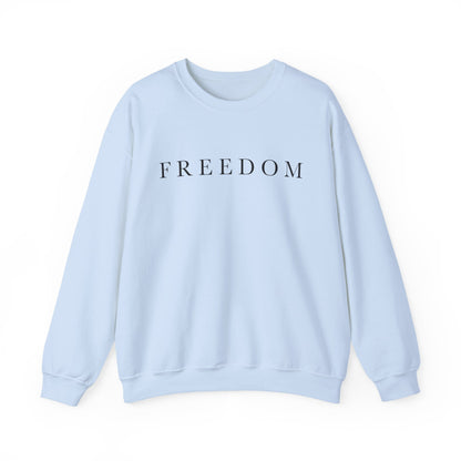 Freedom Crewneck Sweatshirt, Cozy Unisex Sweatshirt, Casual Wear, Gift for Him/Her, Everyday Comfort, Relaxed Fashion