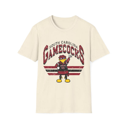 Vintage Gamecocks Tee, Unisex Softstyle T-Shirt for Fans, Game Day Apparel, College Spirit Wear, South Carolina Merchandise