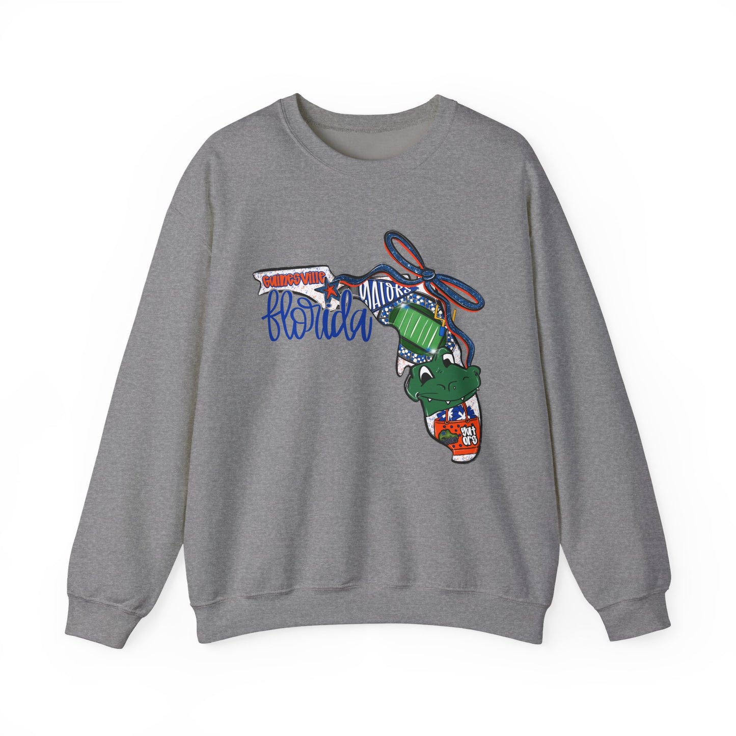 Florida Vibes Crewneck Sweatshirt | Unisex Graphic Top, Casual Wear, Gift for Him/Her, Vacation Essentials, Comfortable Style