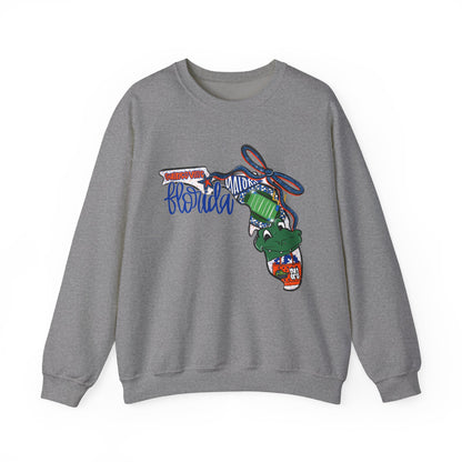Florida Vibes Crewneck Sweatshirt | Unisex Graphic Top, Casual Wear, Gift for Him/Her, Vacation Essentials, Comfortable Style