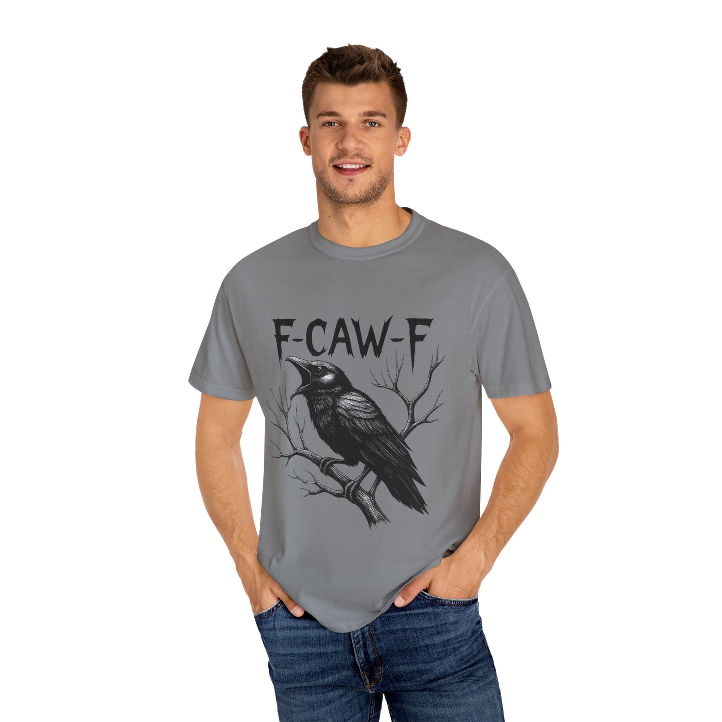 Gothic Raven T-Shirt, Unisex Graphic Tee, Casual Wear, Halloween Apparel, Unique Gift for Artists, Nature Lovers